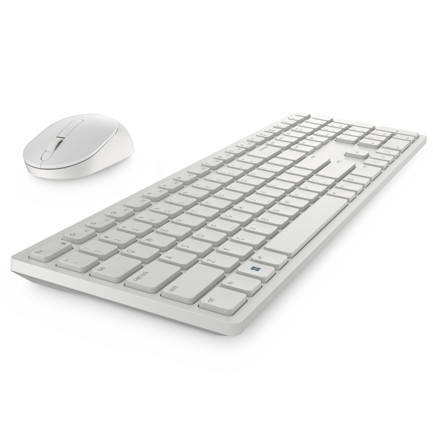 Teclado y mouse Dell Pro KM5221W  RF inalámbrico Español Blanco