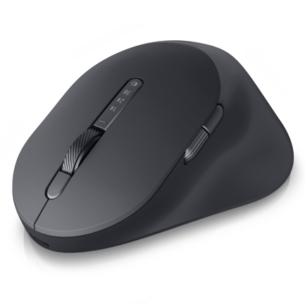 Mouse Ergonómico Dell MS900 Pro Premium Inalámbrico RF 8000 DPI Diseño Para Zurdo  - Mano Izquierda Color Gris