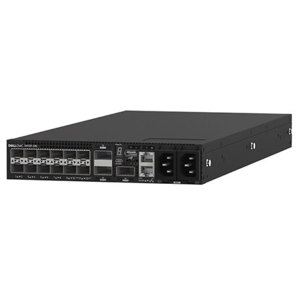 PowerSwitch Dell S4112F 12 x10GbE SFP+ 3 x 100GbE QSFP28 IO to FAN 2 x AC PSU OS10