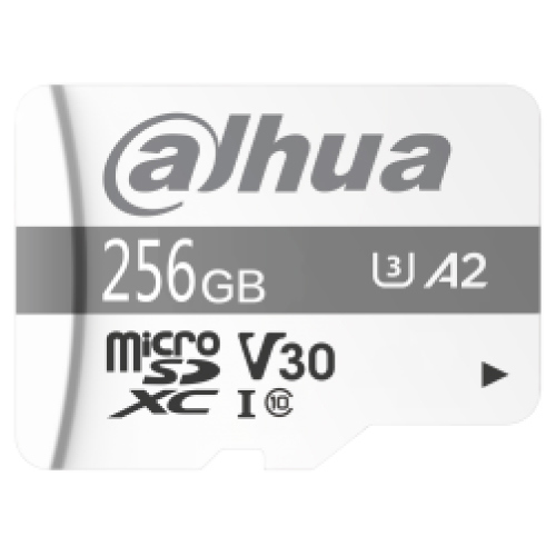 Memoria Micro SD DAHUA 256GB Velocidad Lectura-Escritura 100/80MB para Videovigilancia UHS-I C10/ U3/V30/A2