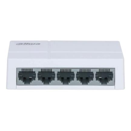 Switch Dahua para Escritorio 5 Puertos/Ethernet Rápido 10/100/ Diseño Compacto/Conmutación 1GB/ Plástico/ Blanco