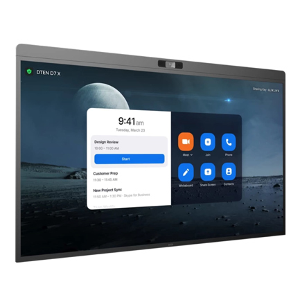 Pantalla interactiva Dten ultra hd 4k led de 55 certificada para zoom rooms y microsoft