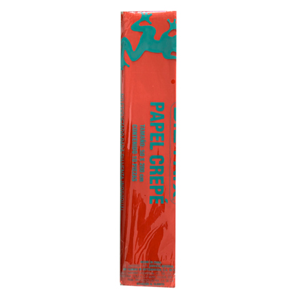 Papel crepe Dietrix 50 X 200 cms rojo paquete con 10 hojas