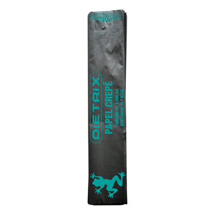 Papel crepe Dietrix 50 X 200 cms negro paquete con 10 hojas