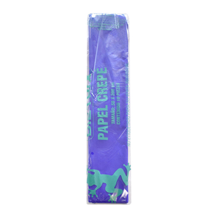 Papel crepe Dietrix 50 X 200 cms azul rey paquete con 10 hojas