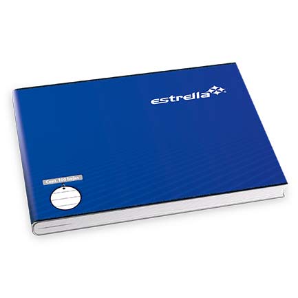 Cuaderno estrella engrapado italiana c/aleman 100 hjs