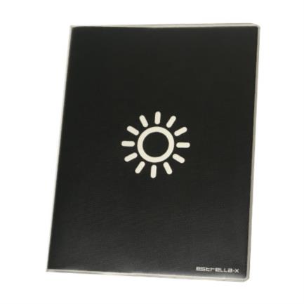 Cuaderno estrella esquela cosido 80 hojas cubierta plástica
