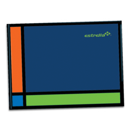 Libreta estrella 1/4 pasta dura italiana raya 96 hjs