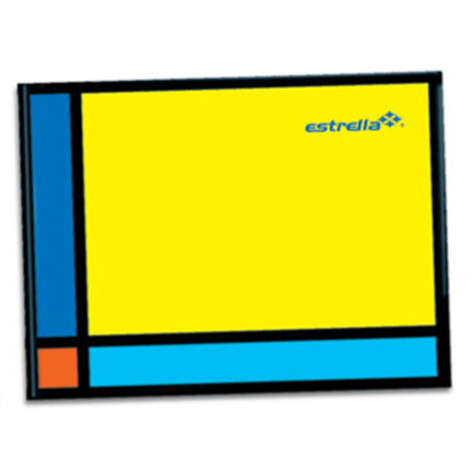 Libreta estrella 1/4 pasta dura italiana raya 144 hjs