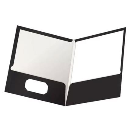 Folder oxford show folio color negro c/25 pzas