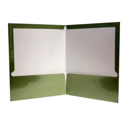 Showfolio oxford carta verde metalico c/25