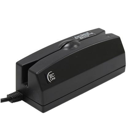 LECTOR ECLINE TARJETAS BANDA USB NEGRO