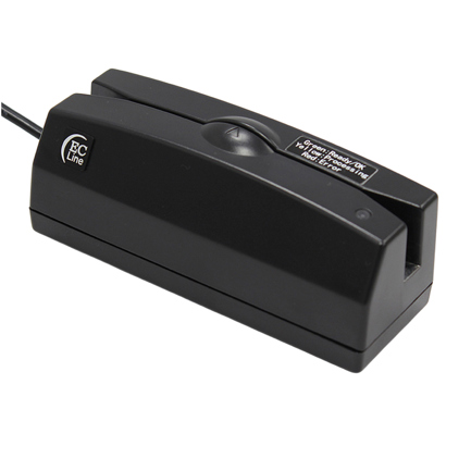 LECTOR ECLINE TARJETAS BANDA USB NEGRO 2