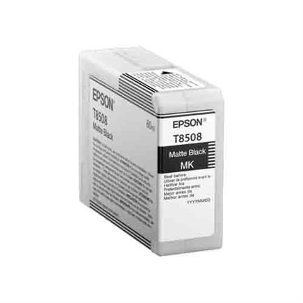 Tinta Epson SC-P800 80ml Color Negro Mate T85080N