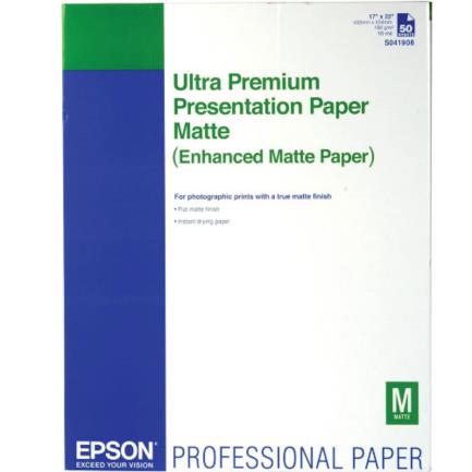Papel Epson Fotográfico Ultra Premium 17" x 22" 50 Hojas