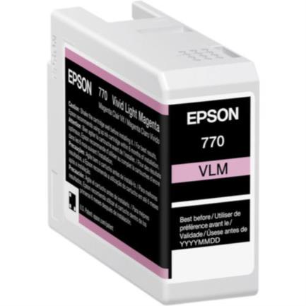 Tinta epson ultrachrome pro10 t770 25ml color magenta claro