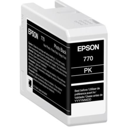 Tinta epson ultrachrome pro10 t770 25ml color negro fotográfico