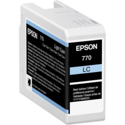Tinta epson ultrachrome pro10 t770 25ml color cian claro