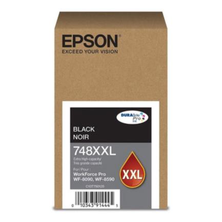 Tinta epson t748xxl capacidad extra alta wf-6090/wf-6590 color negro