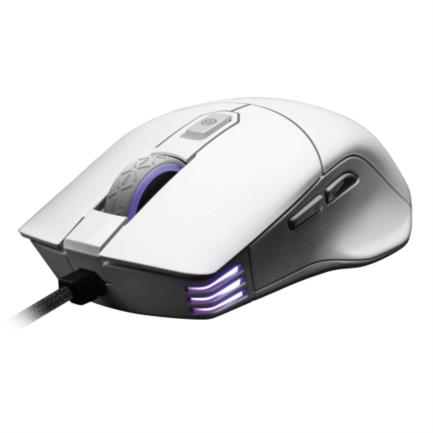 Mouse Gamer EVGA X12 Optico RGB 16000 DPI 8 Botones Alambrico Cable USB Ambidiestro Blanco 905-W1-12WH-KR