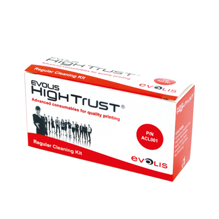 Kit de limpieza Evolis 5 tarjetas adhesivas cortas 5 hisopos uso de tarjeta con cada 1000