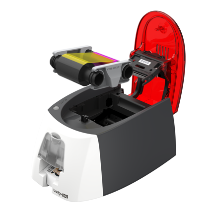Impresora de credenciales Evolis Badgy 200 Incluye 1 Ribbon 1 Paquete de 100 tarjetas de PVC
