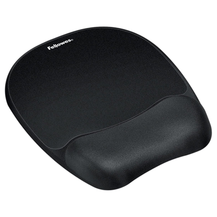 Mouse Pad Fellowes con Reposa Muñecas de Gel Color Negro Mate