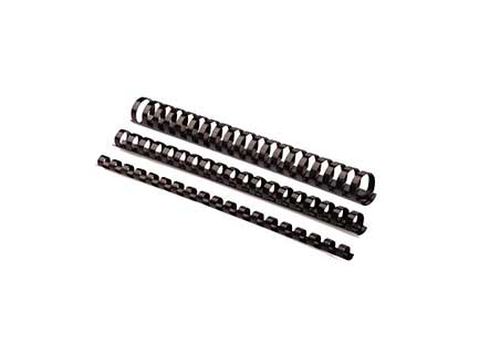 Arillo fellowes 3/8" 75hojas c/25 negro