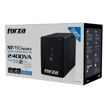 Forza NT-2401PRO Smart UPS 2400VA/1200W 120V 10-NEMA RJ45 2