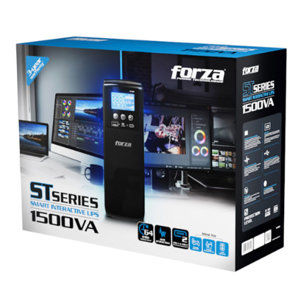 Forza ST-1501 Smart UPS 1500VA/900W 10-NEMA USB 1A/1C 2