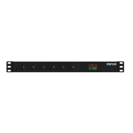 Forza FPD-1411M1U Metered PDU 120V 5-15P 1PH 14-Out 5-15R 1U 2