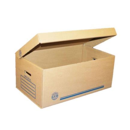 Caja de Archivo Geo Carton Tamaño Oficio Larga 60x35x25cm Paquete C/20 Piezas