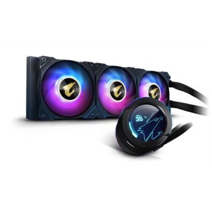Enfriamiento Liquido para CPU Gigabyte Aorus Waterforce X 360mm RGB 2.0 Display LCD Compatible S 1200 1700 AM4 AM5 sTR4