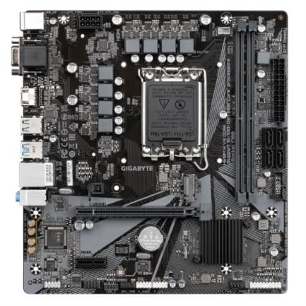 Tarjeta Madre Gigabyte (D90)H610M H V2 2xDDR4 64GB 3200Mhz PCIe 4.0 M.2 1xHDMI 1xD-Sub S 1700 12th 13th 14th Gen mATX