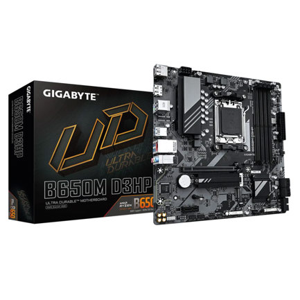 Tarjeta Madre Gigabyte B650M D3HP 4xDDR5 256GB 8000Mhz HDMI DP USB-C M.2 PCIe 4.0 S AM5 Ryzen mATX