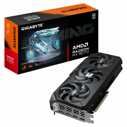 Tarjeta de Video Gigabyte AMD Radeon RX 9070 GAMING OC 16GB 256-bit GDDR6 PCI Express 5.0 2