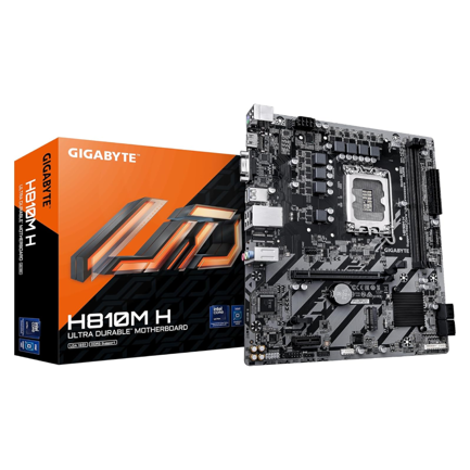 Tarjeta Madre Gigabyte H810M H S-1851 128GB DDR5 PCIe 4.0 M.2 HDMI/VGA