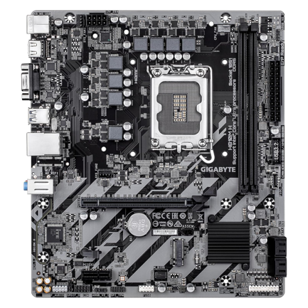 Tarjeta Madre Gigabyte H810M H S-1851 128GB DDR5 PCIe 4.0 M.2 HDMI/VGA 3