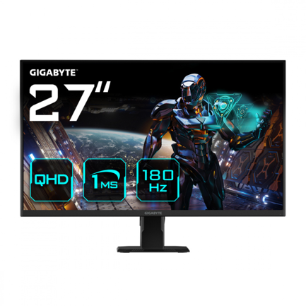 Monitor Gamer Gigabyte GS27QA 27" LCD 2560x1440 QHD FreeSync 180Hz HDMI/DisplayPort Negro 3