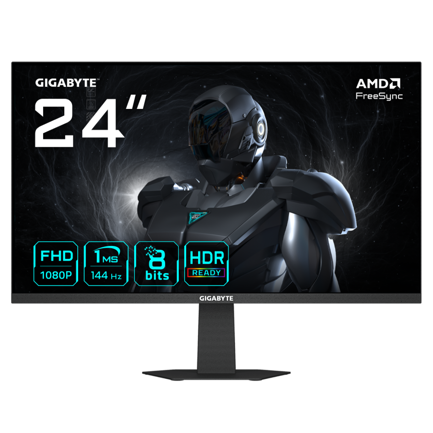 Monitor Gamer Gigabyte 23.8 LED 1920x1080 Full HD FreeSync 144Hz HDMI/DisplayPort Negro 3