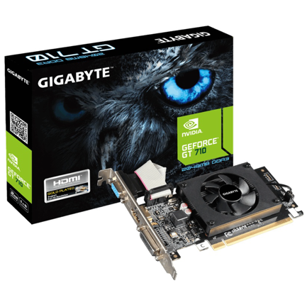 Tarjeta de Video Gigabyte NVIDIA GV-N710D3-2GL REV 2.0 2GB 64-bit GDDR3 PCI Express 2.0 3