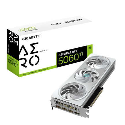 Tarjeta de Video Gigabyte GeForce RTX 5060 Ti AERO OC 8G GDDR7 PCIE 5.0 HDMI 2.1b *1 3