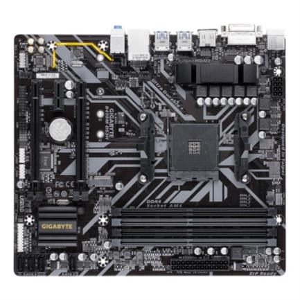 Tarjeta madre gigabyte amd b450 ds3h s am4 ryzen 3ra generación 4xddr4 2933 128gb m.2 sata-pcie