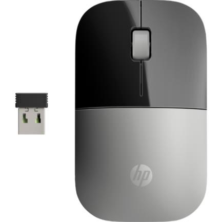 Mouse hp z3700 inalámbrico 1200 dpi color negro-plata