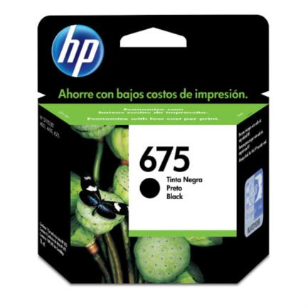 Tinta hp 675 negro officejet 4000/4400