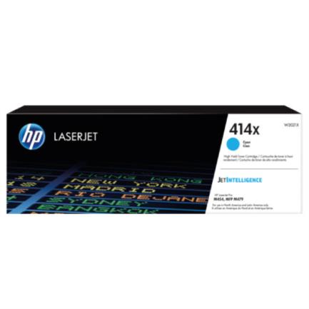 Toner hp 414x cian original laserjet alto rendimiento