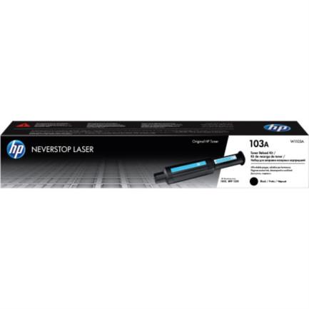 Kit recarga de tóner original hp láser 103a negro