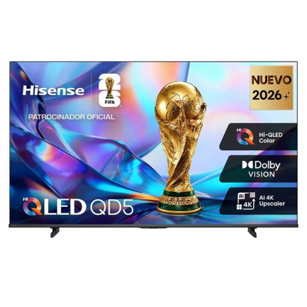Pantalla Hisense 50in 4K UHD/Roku TV Quantum Dot y Dolby Vision colores más intensos con HDR10/HLG ALLM y VRR.