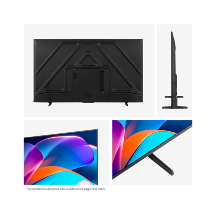 Pantalla Hisense 65in 4K UHD / Roku TV LED DLED y Dolby Vision entretenimiento inmersivo con HDR10/HLG ALLM y VRR.