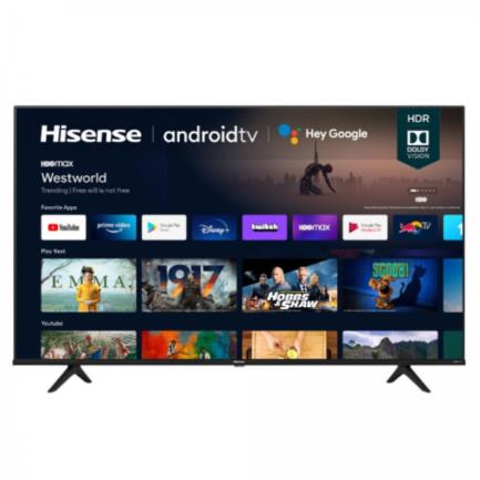 Televisor hisense a6g 55" smart tv led 4k resolución 3840x2160 android hdmi/usb/wi-fi